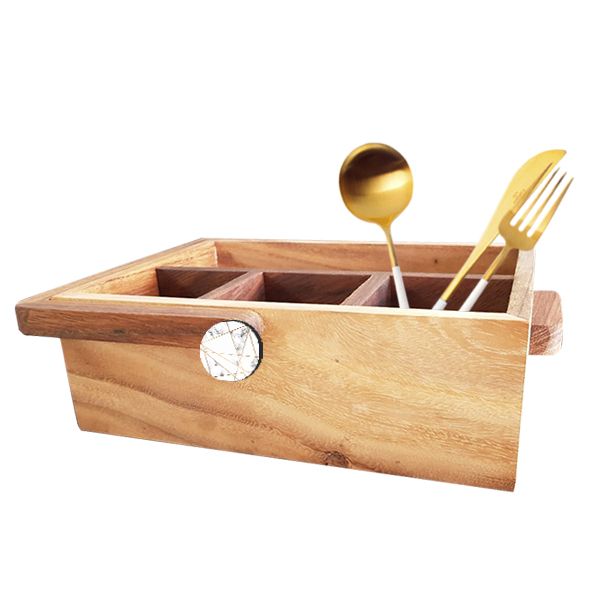 Caja de Cubiertos - Marmol Geometrico